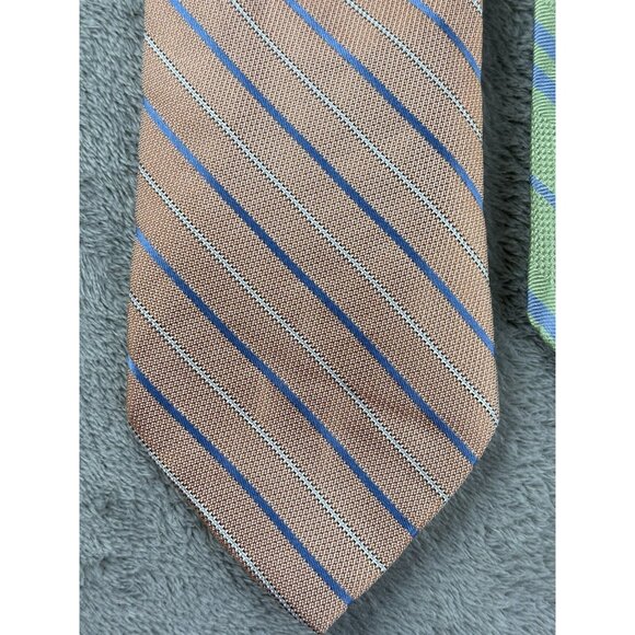 Brooks Brother Men’s Multi Lot Silk Ties USA Made Green Blue Pink Stripes & Dot - Picture 2 of 13